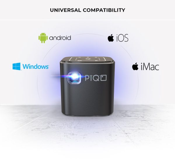 PIQO Projector The world’s most smart 1080p mini pocket projector including 7 Accessories Value Pack