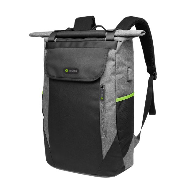 MOKI Odyssey Roll-up Backpack – Fits up to 15.6″ Laptop