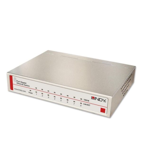 LINDY 8 Port Gb ENET Switch