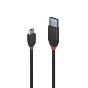 LINDY USB C-A 3A Cable Black Line – 1M