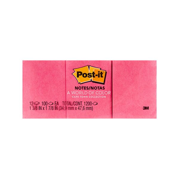 POST-IT It Note 653AN Cape Town Collection Pack of 12