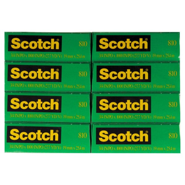 SCOTCH Tape 810-8PK-BXD 19mm Pack of 8