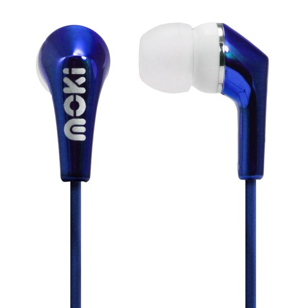 MOKI Metallics Earphone – Blue