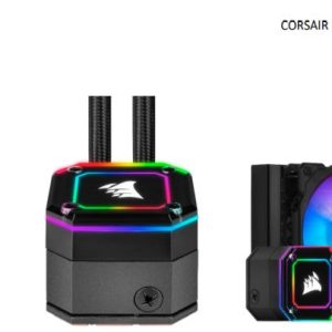 CORSAIR H100i Elite CAPELLIX 240mm Radiator 2x ML120 RGB PWM Fans, Ultra Bright RGB Pump Head Liquid Cooling