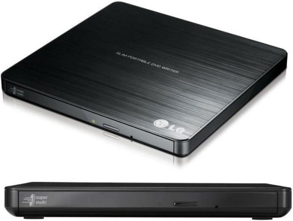 LG GP60NB50 8x Ultra Slim Portable External USB DVD Drive Burner – M Disc Silent Play Jamless Play