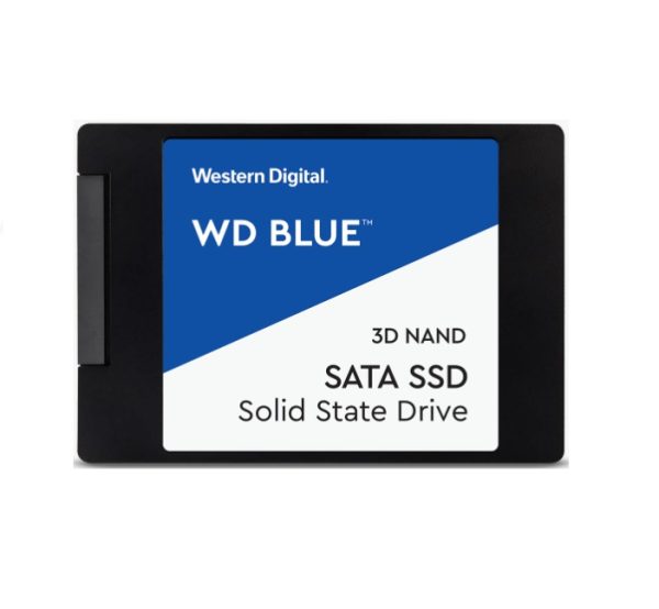 WESTERN DIGITAL Digital WD Blue 2.5″ SATA SSD 560R/530W MB/s 95K/84K IOPS 400TBW 1.75M hrs MTBF 3D NAND 7mm s – 1TB