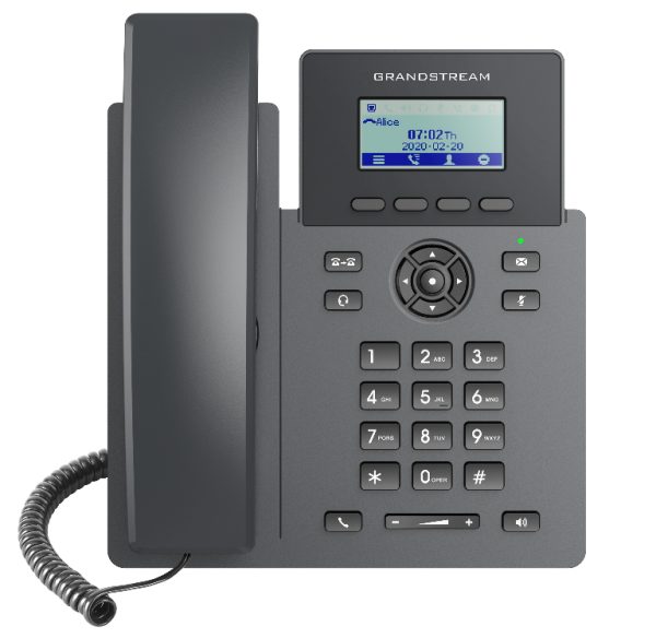 GRANDSTREAM GRP2601P 2 Line IP Phone, 2 SIP Accounts, 132×48 Screen, HD Audio, Powerable Via POE