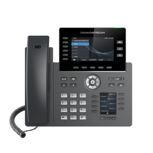 GRANDSTREAM GRP2616 6 Line IP Phone, 6 SIP Accounts, 480x272 Colour Screen, HD Audio, Integrated Bluetooth+WiFi, Powerable Via POE