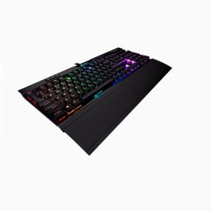 CORSAIR K70 MK.2 RGB Gaming Rapidfire Low Profile Keys, MX Speed.USB Pass-Through Port, Backlit RGB LED, Mechanical Keyboard