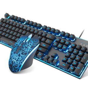 RAPOO V100S Backlit Gaming Keyboard & Optical Gaming Mouse, competitive gaming combo