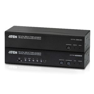 USB Dual VGA Cat 5 KVM Extender with Deskew, extends up to 1280 x 1024 @ 300m and 1920 x 1200 @ 60Hz @ 150 m, extends RS232 and audio