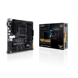 ASUS TUF GAMING A520M-PLUS AMD A520 (Ryzen AM4) micro ATX motherboard with M.2 support, 1 Gb Ethernet, HDMI/DVI/D-Sub, SATA 6 Gbps, USB 3.2 Gen 2