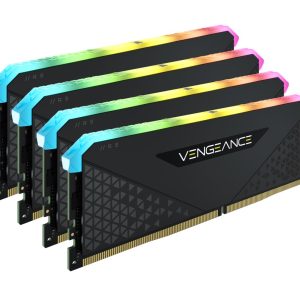 CORSAIR Vengeance RGB RS 64GB (4x16GB) DDR4 3200MHz C16 16-20-20-38 Desktop Gaming Memory Black