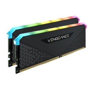 CORSAIR Vengeance RGB RT 32GB (2x16GB) DDR4 3200MHz C16 16-20-20-38 Heatspreader Desktop Gaming Memory Black for AMD