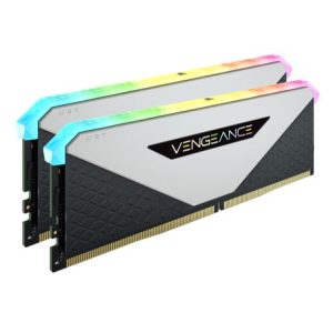 CORSAIR Vengeance RGB RT 16GB (2x8GB) DDR4 3200MHz C16 16-20-20-38 Desktop Gaming Memory White for AMD