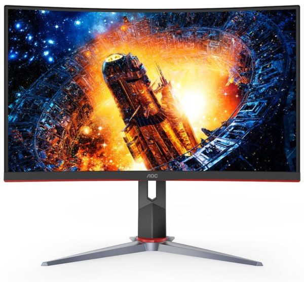 AOC 31.5″ Curved 1ms 165Hz Full HD FreeSync Ultra Narrow Border Gaming Monitor – DP x 1, HDMI x 2, VGA x1. VESA100mm Low Blue