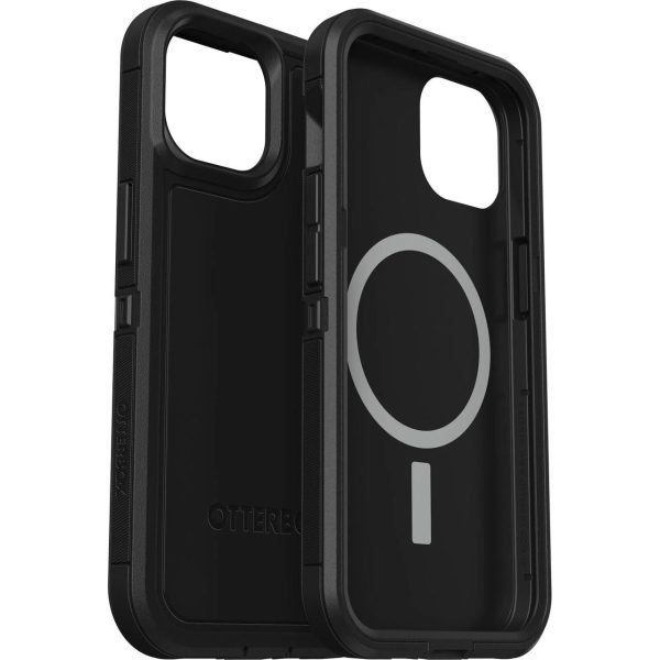 OTTERBOX Apple iPhone 14 / iPhone 13 Defender Series XT Case with MagSafe – Black (77-89797), Multi-Layer, Port & 5x Military Standard Drop Protection