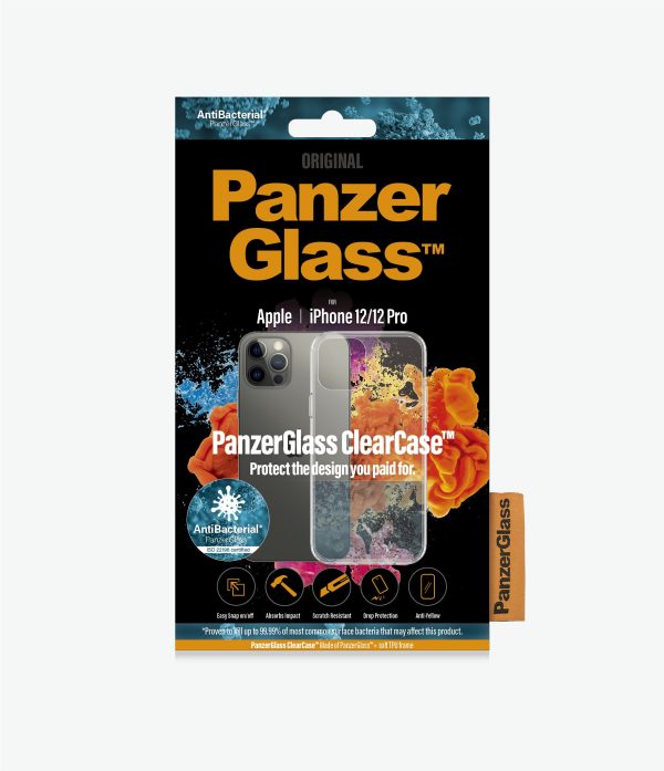 PANZER GLASS ClearCase  Apple iPhone 12/12 Pro – (0249), Scratch resistant, Anti greasy