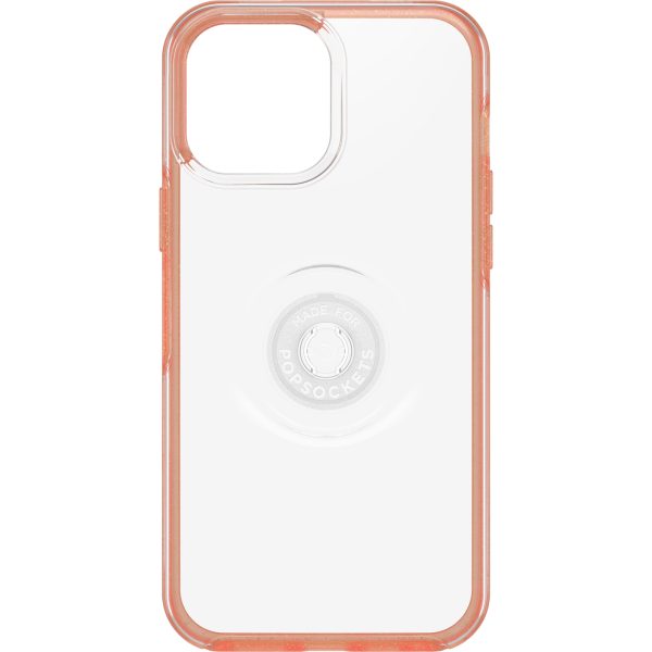 OTTERBOX Apple iPhone 13 Pro Max Otter + Pop Symmetry Series Clear Case – Melondramatic (Clear/Orange) (77-83713), Swappable PopTop