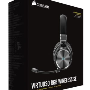 Corsair Virtuoso Wireless RGB SE Gunmetal 7.1 Headset. High Fidelity Ultra Comfort, supports USB and 3.5mm Gaming Headset