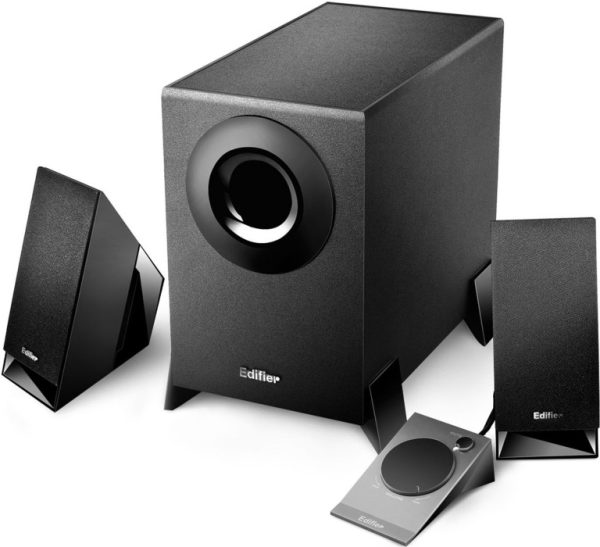 EDIFIER M1360 2.1 Multimedia Speakers – 3.5mm AUX/4INCH Subwoofer/Remote/RCA Remote Control input