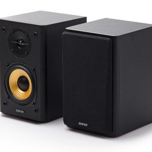 EDIFIER R1000T4 Ultra-Stylish Active Bookself Speaker - Uncompromising Sound Quality for Home Entertainment Theatre - 4inch Bass Driver Speakers BLACK