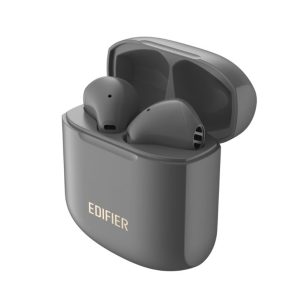 EDIFIER TWS200 PLUS TWS Stereo Wireless Earbuds - Qualcomm aptX, Dual Microphone,13mm LCP Diaphragm, Frequency Equalization,6+18Hr Earphone Grey