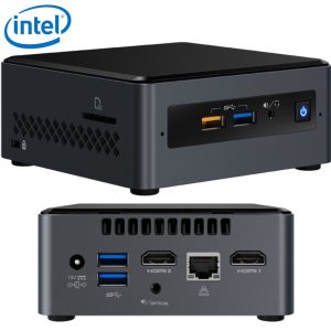 INTEL-P NUC J5005 2.8GHz 2xDDR4 SODIMM 2.5' HDD/SSD 2xHDMI 2xDisplays GbE LAN WiFi BT 4xUSB3.0 2xUSB2.0 for DS POS no headphone no AC cord BOXNUC7PJYHN