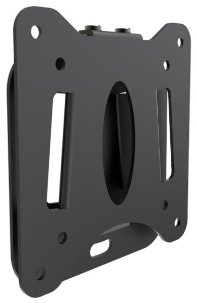 Atdec AD-30100-WF Low Profile Fixed Wall Mount, Fixed Angle Mount. Max load 30kg. VESA 75×75 100×100 120×120. Black.