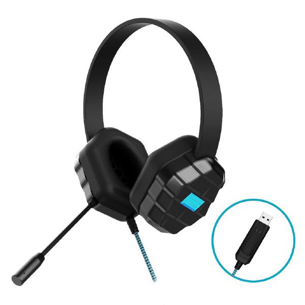 Gumdrop DropTech USB B2 Kids Rugged Headset  – Compatible with all devices with USB connector