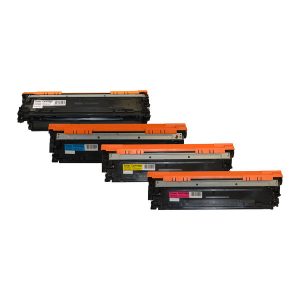 HP Compatible CE270B 650A Series Cart 322 Premium Generic Toner Set