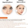 20X Magnifying Hand Mirror with Suction Cups Use for Makeup Application, Tweezing, and Blackhead/Blemish Removal (15 cm – White