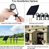 3 x LED Spotlights Powered Solar Garden Lights Outdoor Waterproof (Warm White)