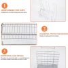 Metal Dish Drying Rack Kitchen-2-Tier with Drain Board