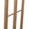 Bamboo Towel Bar Holder Rack 3-Tier Freestanding for Bathroom and Bedroom