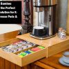 Bamboo K-Cup Coffee Pod Holder Storage Organizer  for Kitchen, Jewelry and Cosmetic