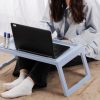 Multifunction Laptop Bed Desk with foldable legs for Home Office – Blue