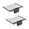 2 Pack Large Stainless Steel Roll Up Dish Drying Rack with Utensil Holder for Home Kitchen