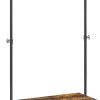 Clothes Rack Rustic Brown Black