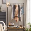 Clothes Rack Rustic Brown Black