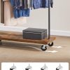 Clothes Rack Rustic Brown Black