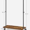 Clothes Rack Rustic Brown Black