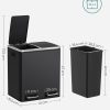 Dual Kitchen Bin 2x15L, Black