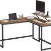 L-Shaped Computer Desk Industrial Corner