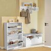 Shoe Cabinet Storage Unit with Drawers