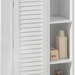 Bathroom Storage Cabinet 3 Shelves 1 Door