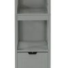 Tall Cabinet Shelf Drawer, Grey