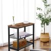 2-Tier Shoe Rack, Industrial Shoe Organizer Storage Bench