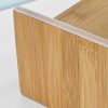 Bamboo Monitor Stand Desk Organizer with 2 Drawers