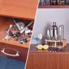 Cocktail Shaker Set Bartender Kit with Bamboo frame and 12 Pieces Stainless Steel Bar Tool Set